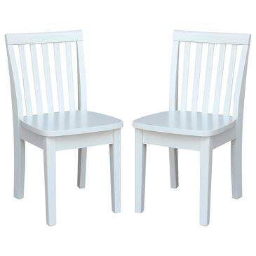 International Concepts Mission Juvenile Chairs in White (Set of 2), , large