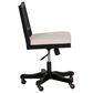 Linon Home Decor Bauer Swivel Office Chair with Cream Cushion in Black, , large