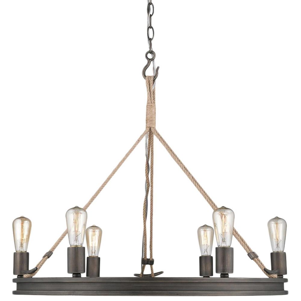 Golden Lighting Chatham 6-Light Chandelier in Gunmetal Bronze, , large