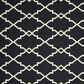 Oriental Weavers Marina 7763K 7"10" x 10"10" Black and Ivory Area Rug, , large