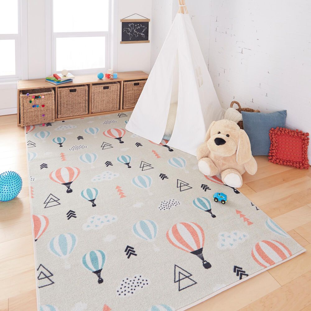 Karastan Prismatic  3&#39;4&quot; x 5&#39; Blush Kids Area Rug, , large