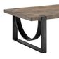 Nicolette Home Bowden Cocktail Table in Rustic Honey and Distressed Iron, , large