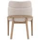Blue Sun Designs Jacquelyn Dining Side Chair in Light Natural Finish and Beige Upholstery, , large