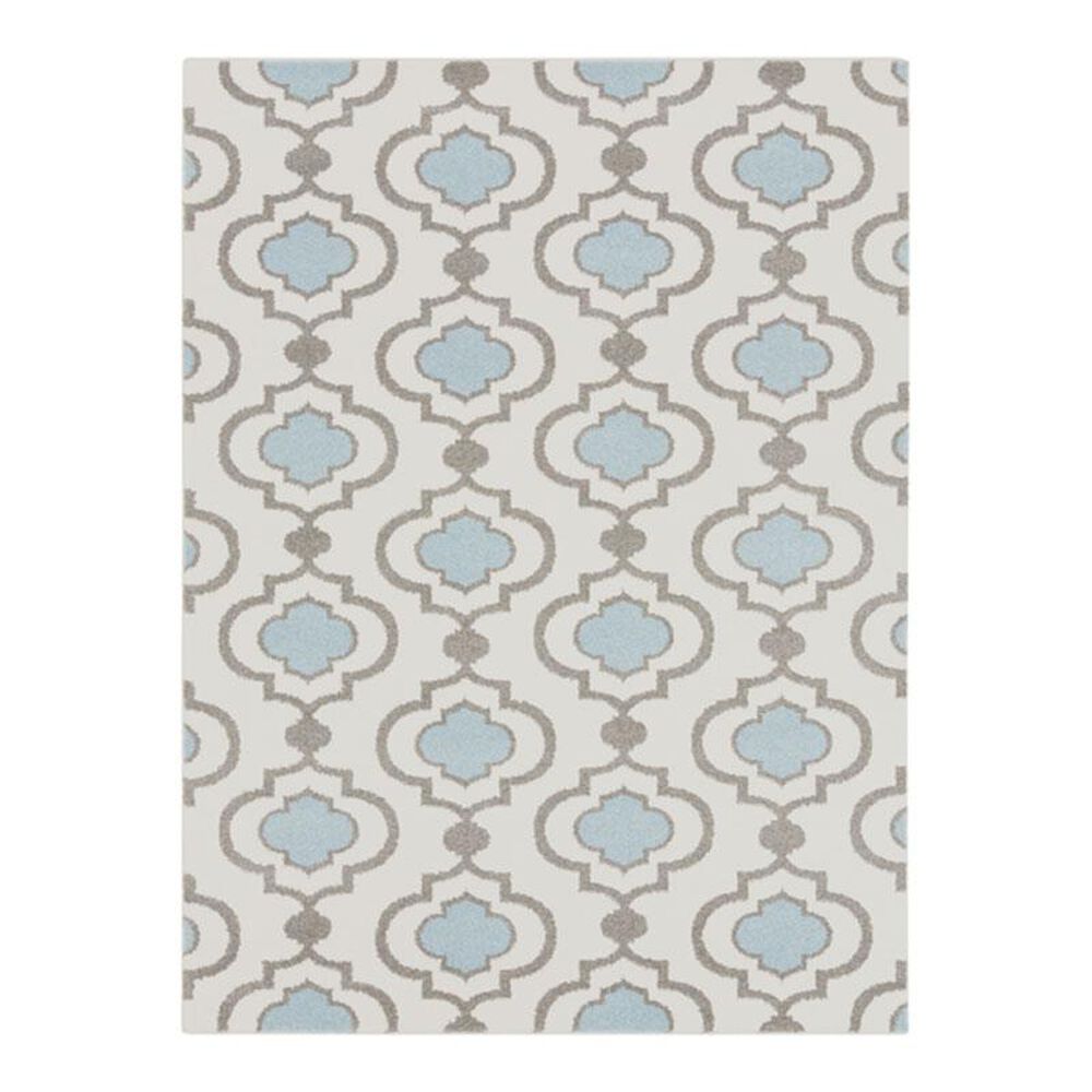 Surya Horizon HRZ-1021 6'7" x 9'6" Ivory/Charcoal/Slate Area Rug, , large