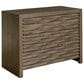 Furniture Worldwide Modern 5-Piece King Panel Bedroom Set in Sable with Outlets and USB Ports, , large