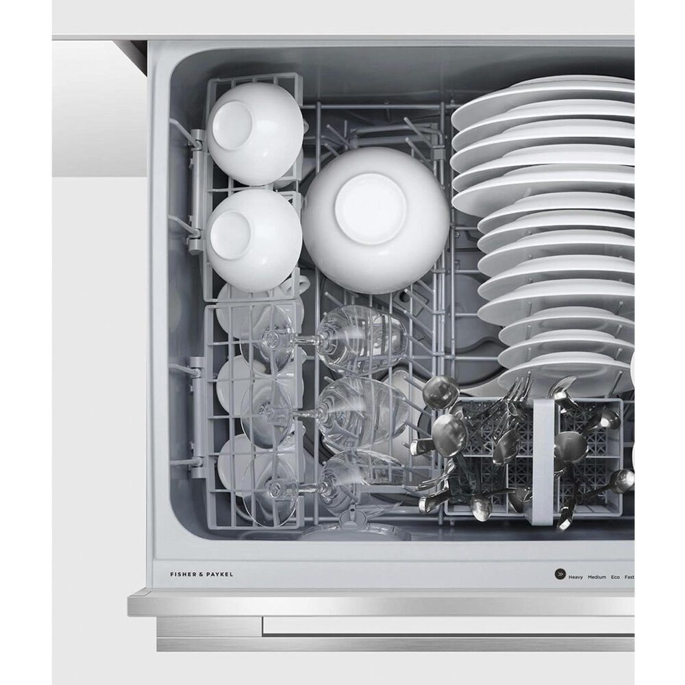 Fisher &amp; Paykel Built-In Fully Integrated Tall Single Drawer Dishwasher in EZKleen Stainless Steel, , large