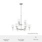 Hunter Xidane 9-Light Chandelier in Brushed Nickel, , large