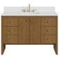 James Martin Hudson 48" Single Bathroom Vanity in Honey Oak with 3 cm Parisien Bleu Silestone Top and Rectangular Sink, , large