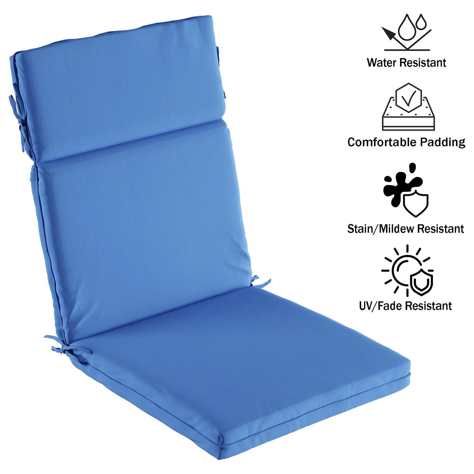 Timberlake Patio Chair Cushion in Blue Set of 4 NFM