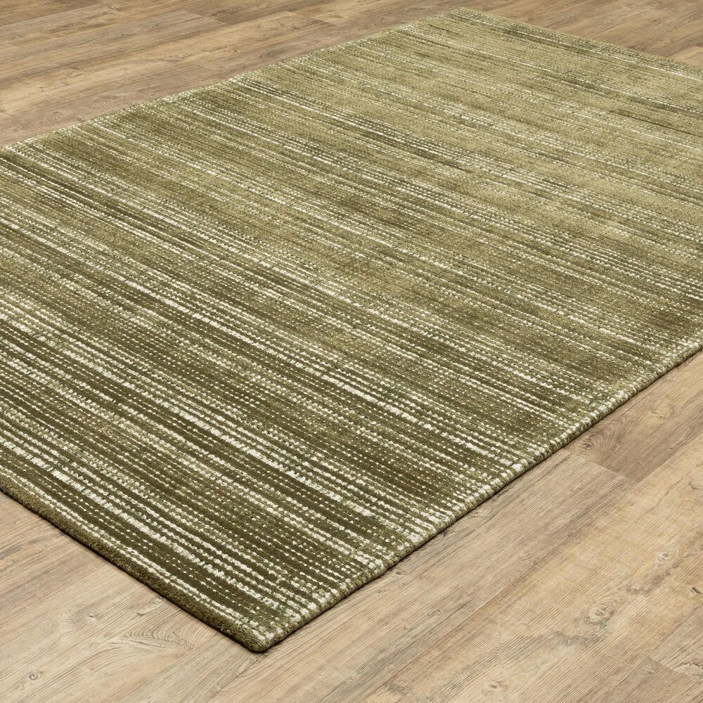 Oriental Weavers Circa 5&#39; x 8&#39; Green and Ivory Area Rug, , large
