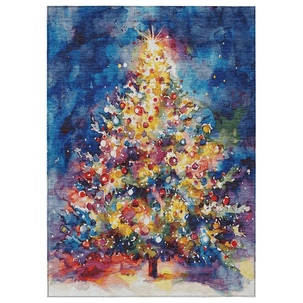 Dalyn Rug Company Wonderland WN14 3" x 5" Navy Indoor/Outdoor Area Rug, , large