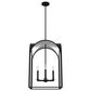 Hunter Dukestown 18" 4-Light Pendant in Natural Iron and Gold Leaf, , large