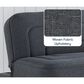 Lifestyle Solutions Frankie Convertible Sofa in Charcoal, , large