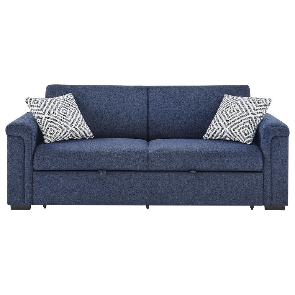 Modern Market Pull-out Sofa Bed in Navy, , large