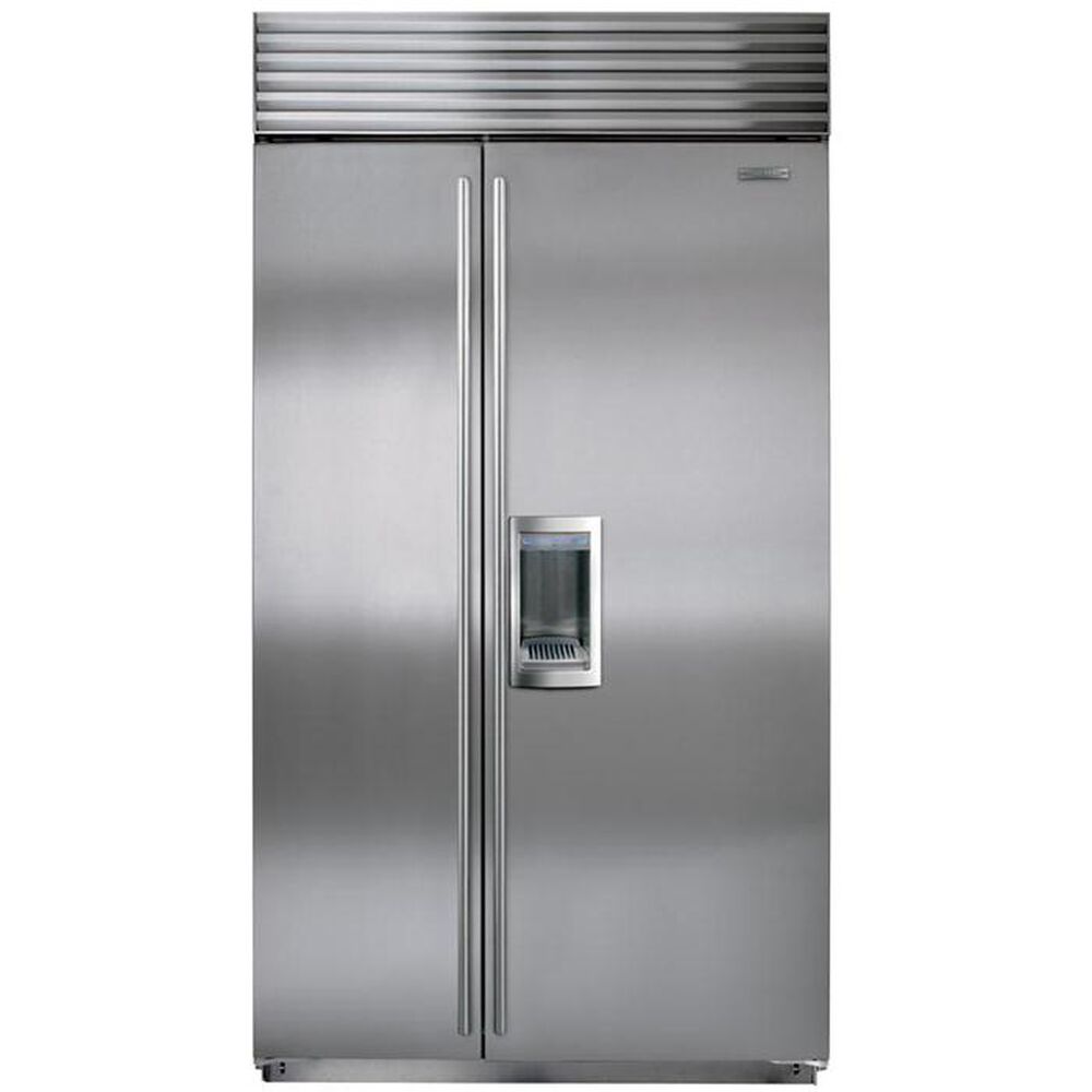 Sub Zero 42" Stainless Steel Built-In Side-By-Side Refrigerator, , large