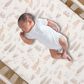 Lambs & Ivy Bunny Hop Fitted Crib Sheet in White, , large