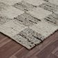 L&R Resources Kingston Geometric 5" x 7"9" White and Black Area Rug, , large