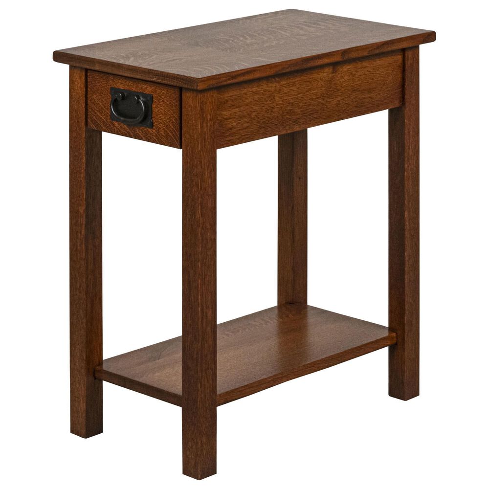 Y & T Woodcraft Lodi Mission Chairside Table in Michaels Cherry, , large