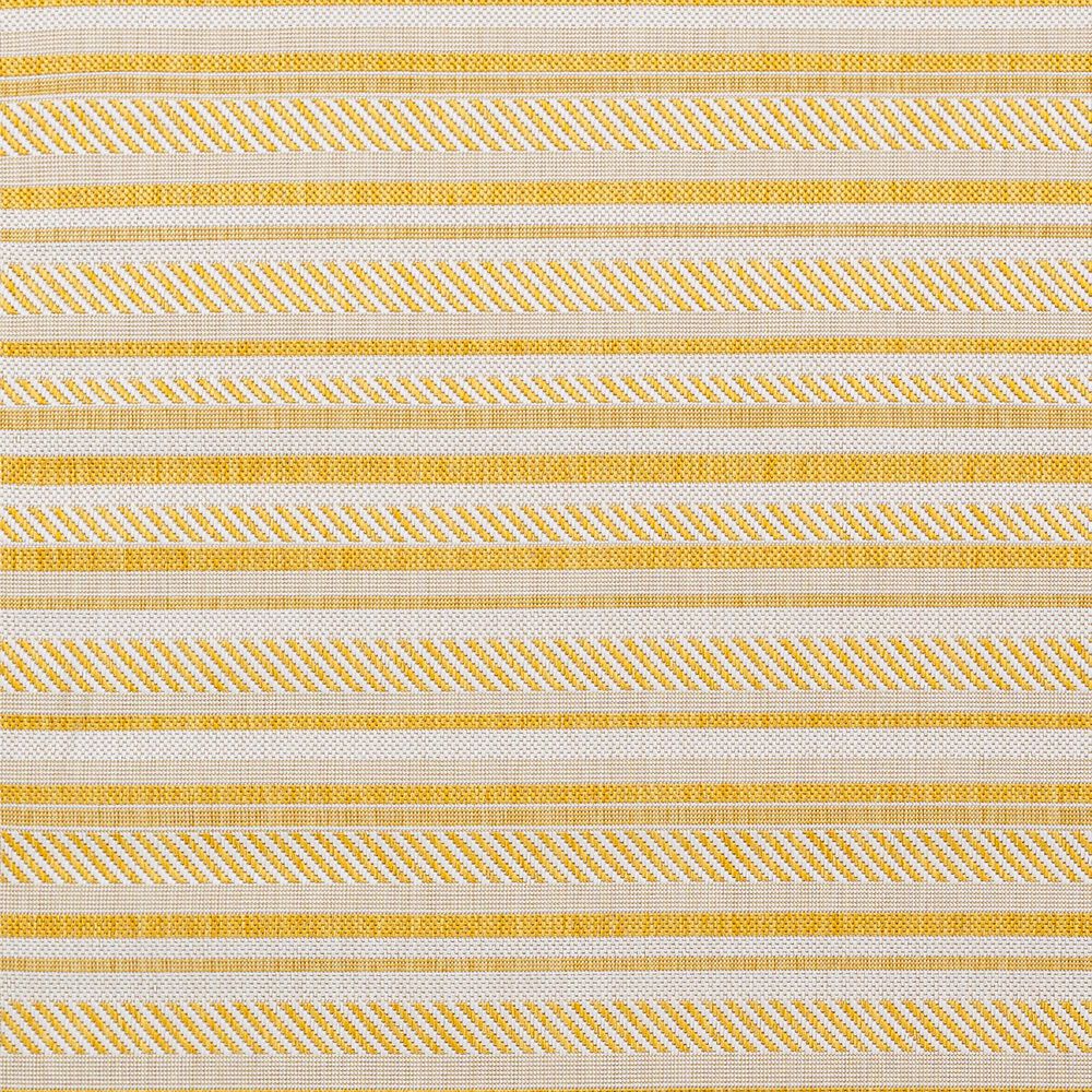 Surya Eagean EAG-2424 Mustard and Ivory 2&#39; x 2&#39;11&quot; Indoor/Outdoor Area Rug, , large