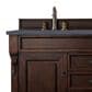 James Martin Vanities Brookfield 60" Double Bathroom Vanity in Burnished Mahogany with 3 cm Charcoal Soapstone Quartz Top and Rectangle Sink, , large