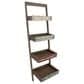 Maple and Jade 4-Shelf Storage Shelving Unit in Distressed Brown, , large
