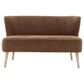 Signature Design by Ashley Collbury Stationary Accent Settee in Cognac Brown, , large