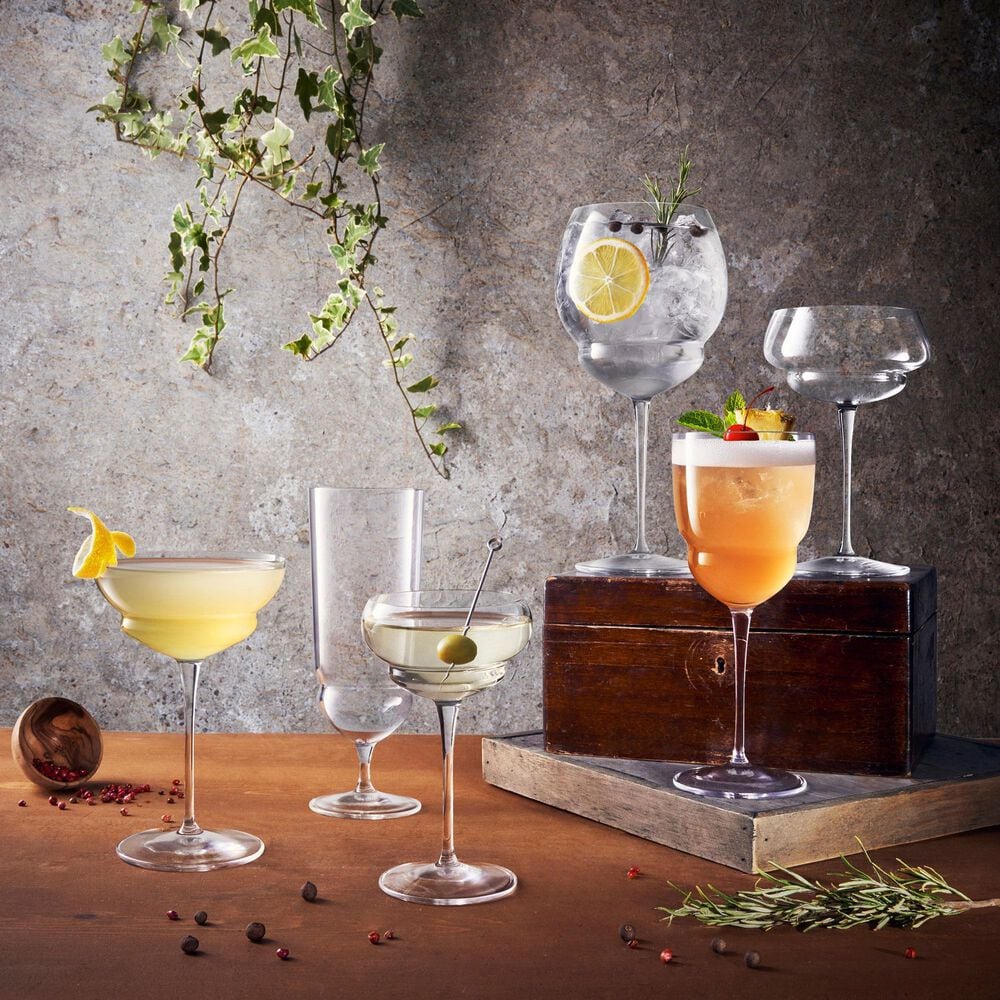 Bormioli Backdoor &#39;20s 27 Oz Italian Premium Gin and Tonic Cocktail Glasses in Clear &#40;Set of 4&#41;, , large