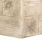 Hearth and Haven Outdoor Square Side Table with Simulated Braided Cord in Wood Brown, , large