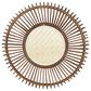 Maple and Jade 30" Round Wall Mirror in Matte Brown, , large