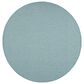 Nourison Positano 8" Round Aqua Indoor/Outdoor Area Rug, , large
