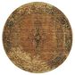 Oriental Weavers Andorra 7"10" Round Gold Area Rug, , large