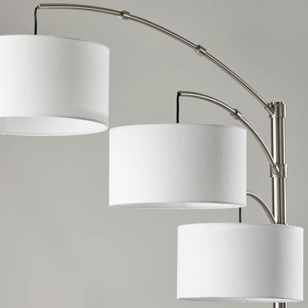 Adesso Cabo Arc Lamp in Brushed Steel, , large