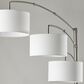 Adesso Cabo Arc Lamp in Brushed Steel, , large