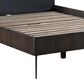 Blue River Cross Queen Platform Bed in Dark Gray, , large