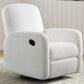 Oxford Baby Snuggly Glider Recliner in Plush White, , large