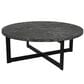 Venture 42" Round Cocktail Table in Slate and Black, , large