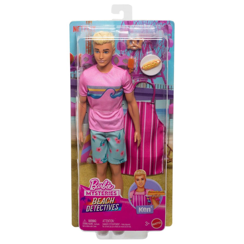 Barbie Beach Detectives Ken Doll with Signature Outfit in Multicolor, , large