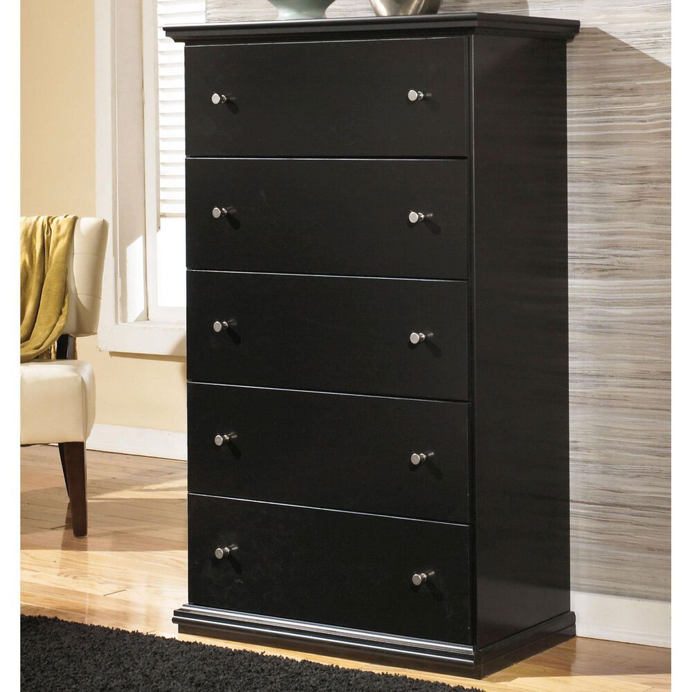 Ashley Maribel 5 Drawer Chest in Black, , large