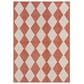 Nourison Positano Geometric Terracotta 4" x 6" Indoor/Outdoor Area Rug, , large