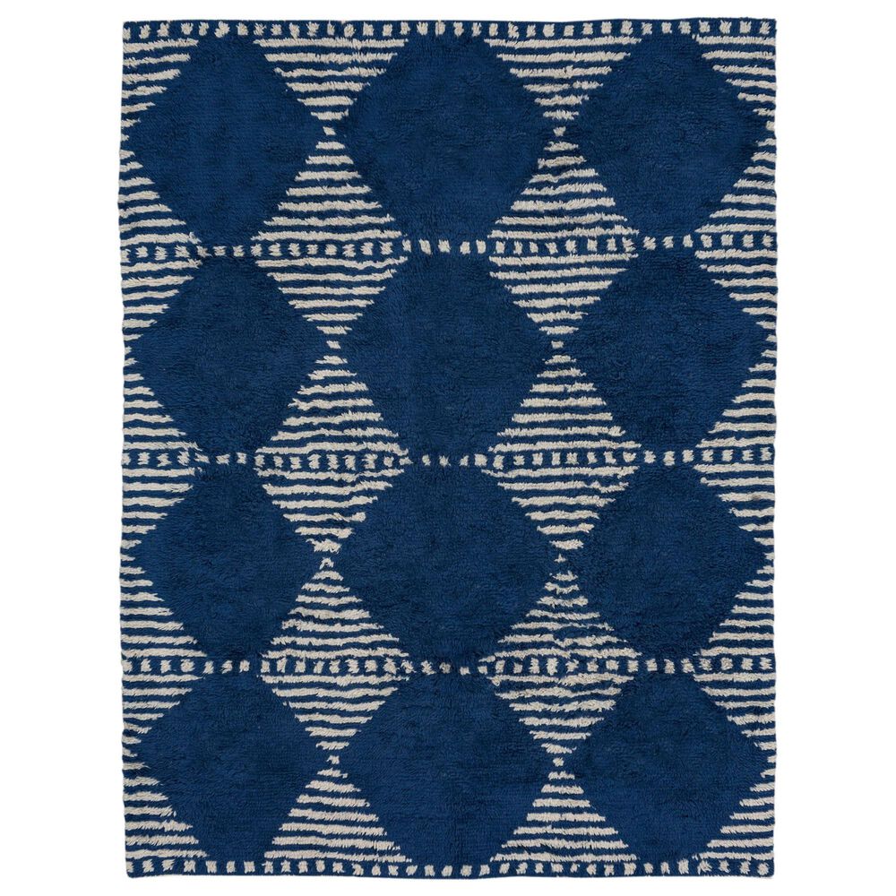 Drew and Jonathan Home Kasbah Dervish 9" x 12" Blue Area Rug, , large