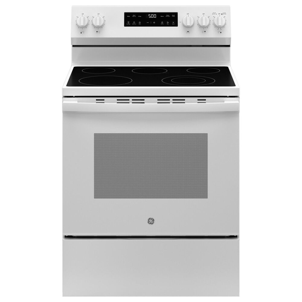 GE Appliances 30&quot; Freestanding Electric Range with Self-Clean in White, , large