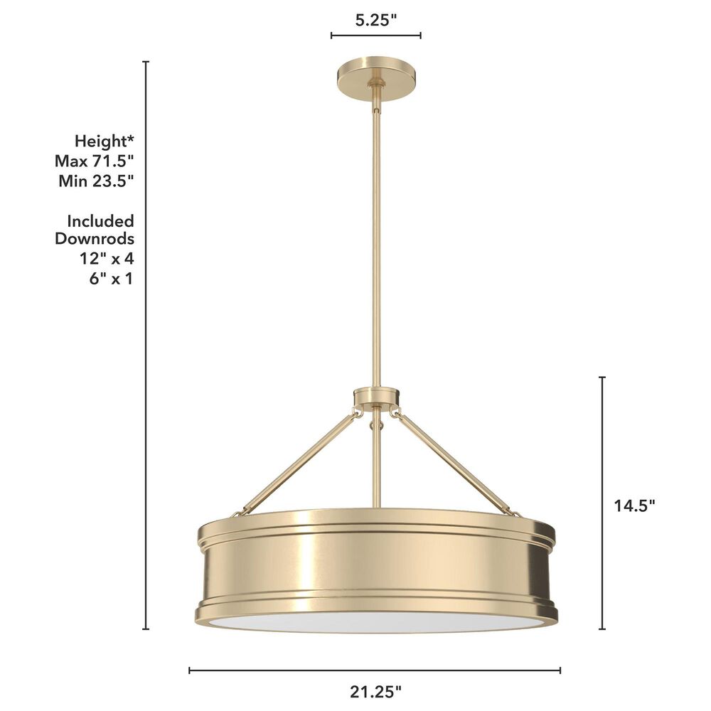Hunter Capshaw 5-Light Pendant in Alturas Gold, , large