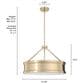 Hunter Capshaw 5-Light Pendant in Alturas Gold, , large