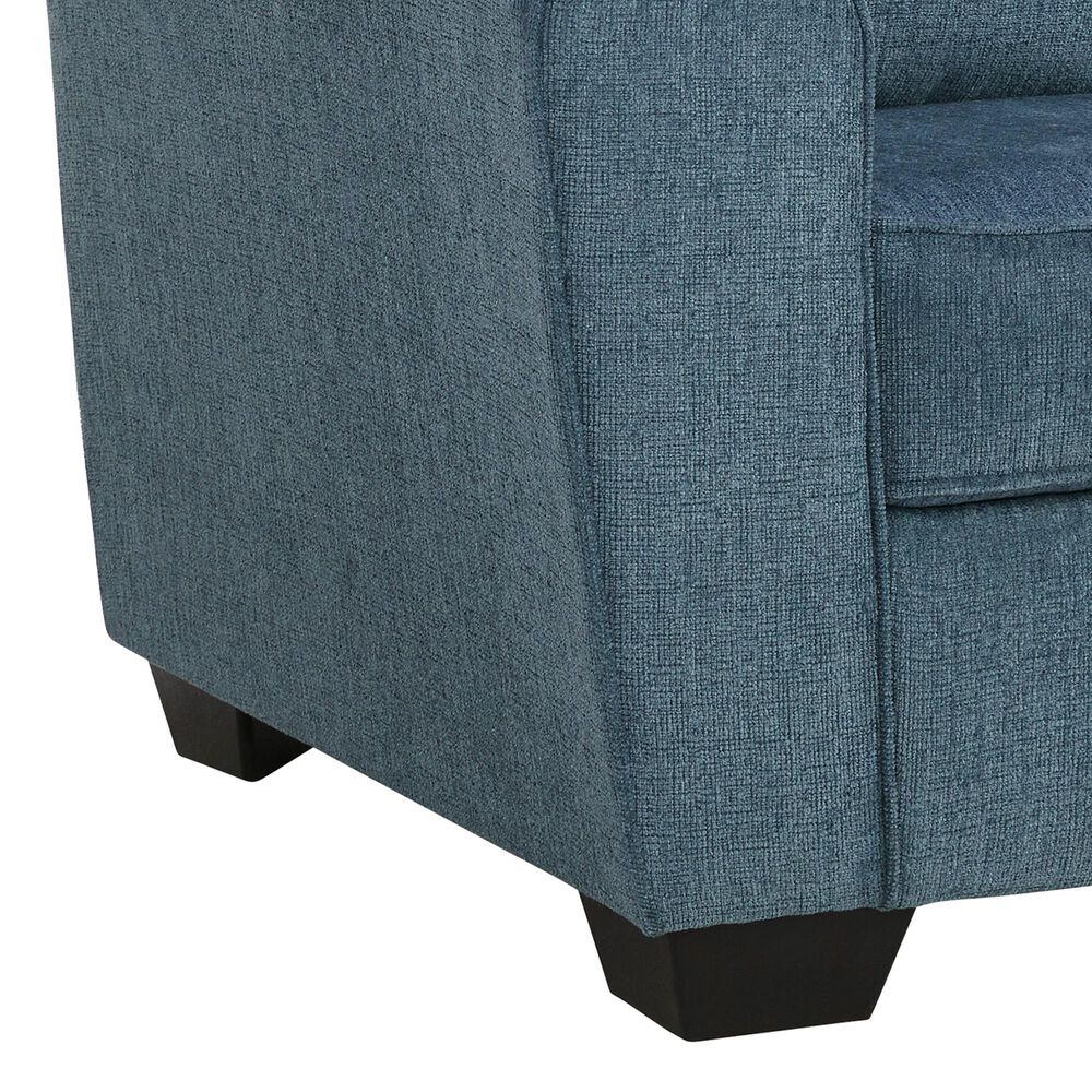 Ashley Cashton Chair and Ottoman in Blue, , large