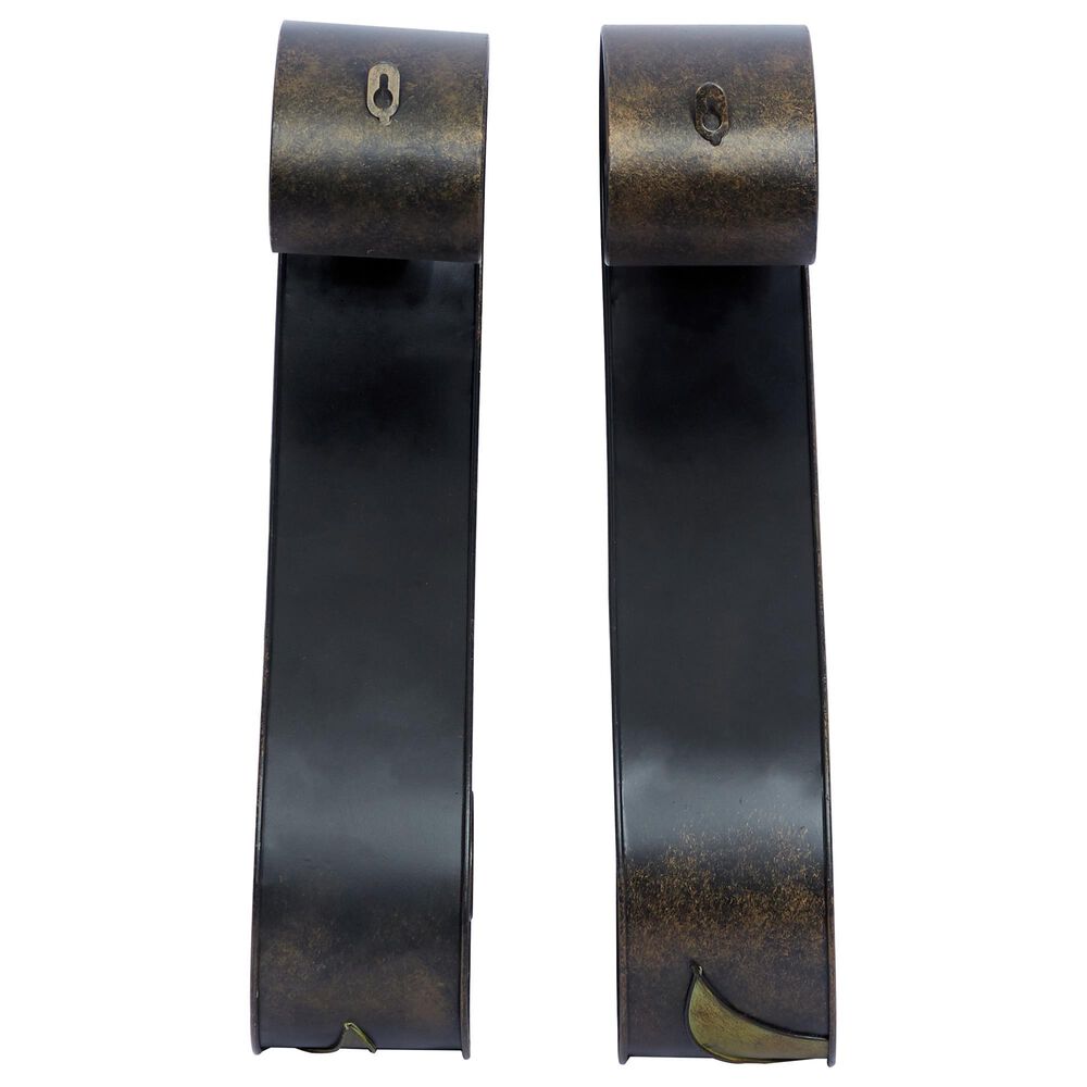 Maple and Jade Candle Holder Wall Sconce in Gold and Copper &#40;Set of 2&#41;, , large