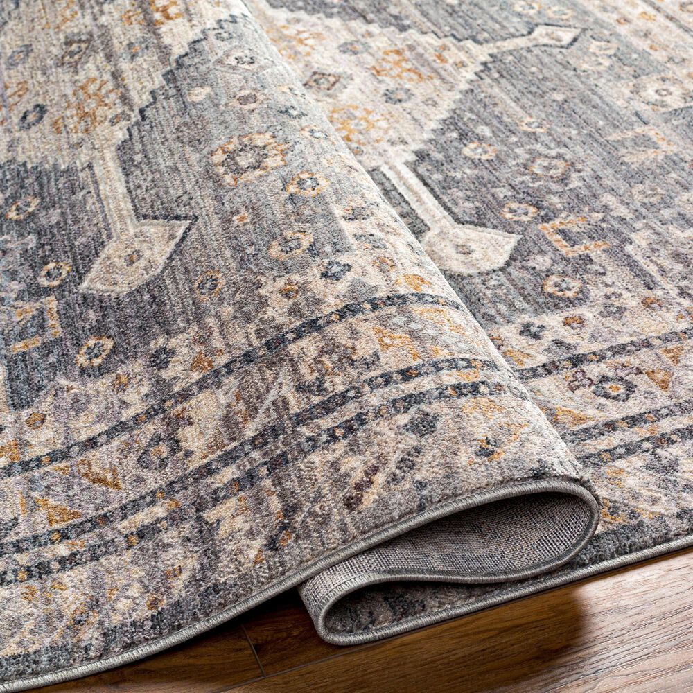 Surya Aida 2&#39; x 2&#39;11&quot; Medium Gray, Gray, Beige, Charcoal and Tan Area Rug, , large