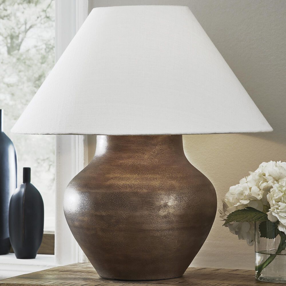 Ashley Whitham Metal Table Lamp in Antique Copper, , large