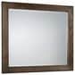 Viceray Collections Crafted Oak Landscape Mirror in Aged Grey, , large