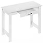 HOMLUX 39" Writing Desk with Drawer in White, , large