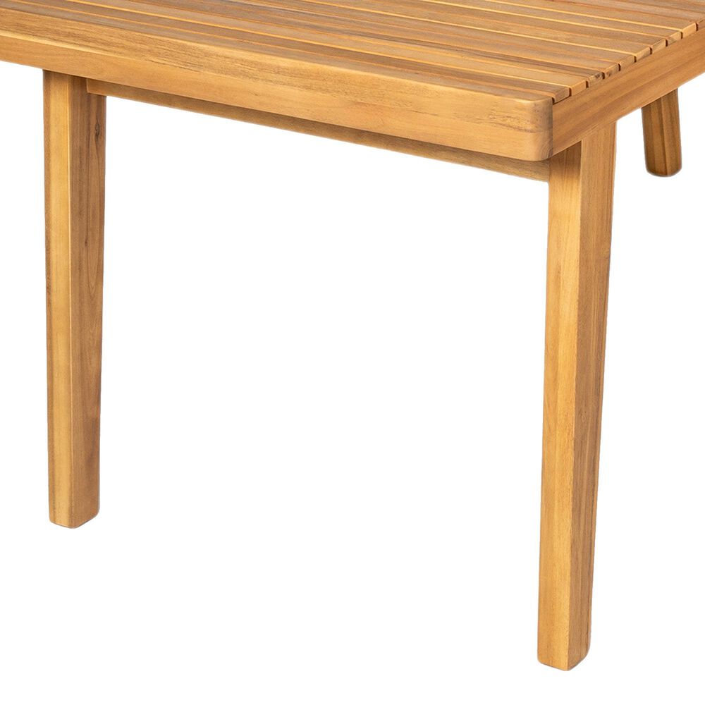 Hearth and Haven Outdoor Rectangular Dining Table in Natural - Table Only, , large